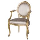 FurnitureToday Versailles silk armchair 