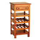 Village furniture 1 drawer wine rack