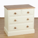 FurnitureToday Village Pine Painted 2 over 2 Chest 