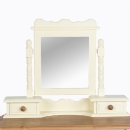 FurnitureToday Village Pine Painted table Mirror with Drawers
