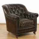 FurnitureToday Vintage Leather Sandringham Chair
