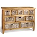 FurnitureToday Vintage pine 10 basket drawer chest