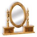 FurnitureToday Vintage pine dressing table mirror