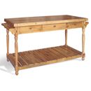 FurnitureToday Vintage pine open Kitchen Island