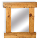 FurnitureToday Vintage pine refectory mirror
