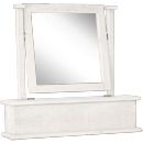 White Painted Plank Dressing Table Mirror