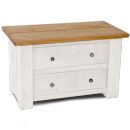 FurnitureToday White Painted Plank Map Table