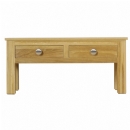 Winchester solid oak coffee table with push
