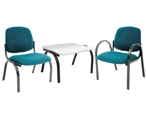 Comfortable multi-use occasional chair. Ideal for visitors, reception, waiting area. Elegant curved 