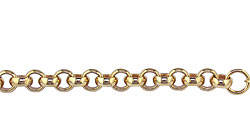 9ct Yellow Gold 18.5cm Belcher Bracelet