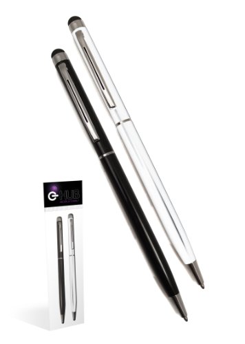 G-HUB (TM) G-HUB(TM) ProPen Stylus TWIN PACK Dual Function Stylus (and Ballpoint Pen) - Works on all Capacitive Touch Screen Devices