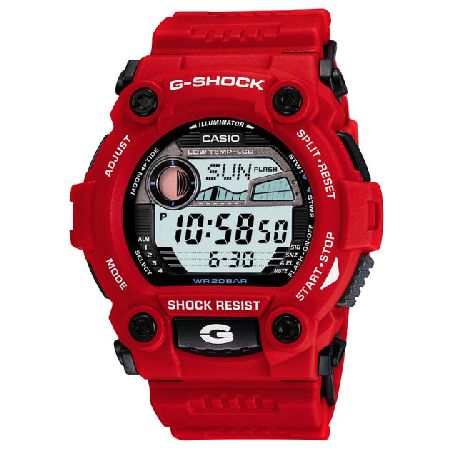 G-Shock Mens G-Shock G-Rescue Ice White Watch - Red