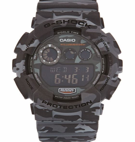 G-Shock Mens G-Shock Woodland Camo Watch - Grey Camo