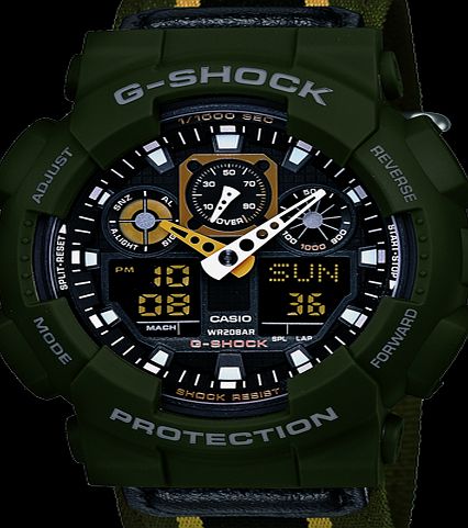 G-Shock Mens Watch GA-100MC-3AER