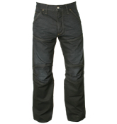 Black Worker Style Jeans - 34` Leg