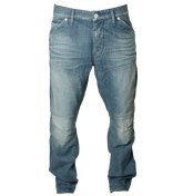 Blue Worker Style Jeans - 32` Leg