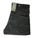 Dark Blue Straight Leg Button Fly Jeans (Jack Pant)