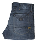 Dark Denim Worker Style Jeans (Elwood)