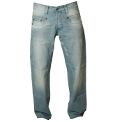 Light Blue Comfort Fit Jeans - 32` Leg