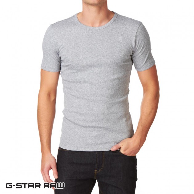 Mens G-Star Premium Base 2 Pack T-Shirt - Grey