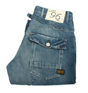 Mid Blue Worker Style Jeans