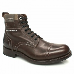 Male G-Star Military Pat Cap Leather Upper Casual in Brown