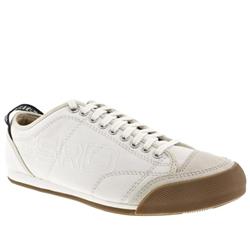 Male G-star Raw Stamp Mash Fabric Upper Fashion Trainers in White
