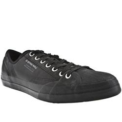 G-Star Raw Male Rudder Leather Upper Fashion Trainers in Black