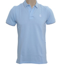 Sky Blue Pique Polo Shirt