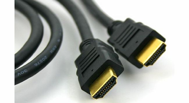 Premium v1.4a high-performance HDMI to HDMI 1 meter cable with full v1.4 specifications for next-generation devices such as Blu-Ray, 3D HDTV, Virgin Media, Sky TV, Projectors, 24p True Cinema, XBOX 36