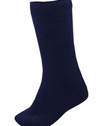 2.3 TOG Extra Warmth Heat Thermal Brushed Sock For Unisex Mens Boys Ladies Girls Suitable for Winter, Outdoor Work, Travel, Camping amp; Ski Wear (UK 6-11 Navy)