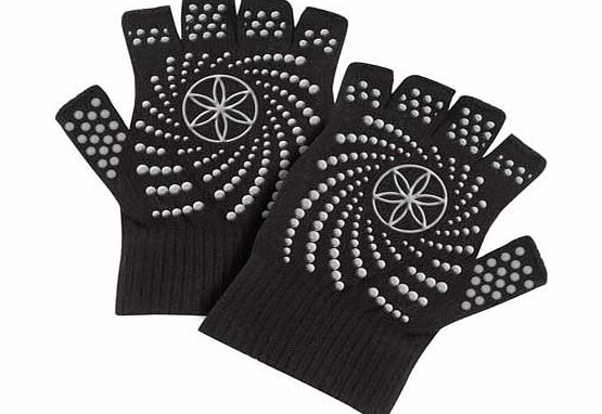 Gaiam Grippy Yoga Gloves - White Dots
