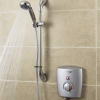 9.5Kw Electric Shower Satin Chrome Effect