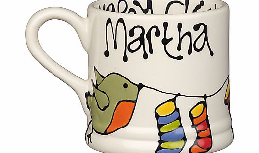 Gallery Thea Personalised Mug, Robin Stocking
