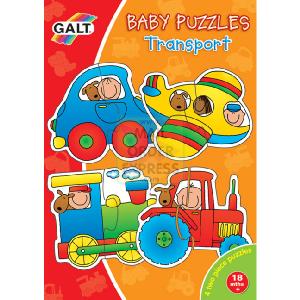 Baby 4 x 2 Piece Jigsaw Puzzle Transport