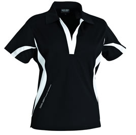 galvin green Ladies Janna Golf Shirt Black/White