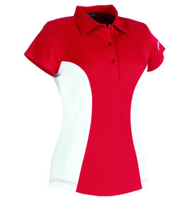 Galvin Green Ladies Josephine Shirt Chilli Red/White