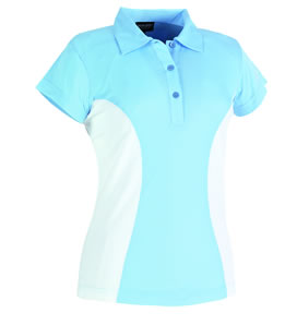 Galvin Green Ladies Josephine Shirt Crystal Blue/White