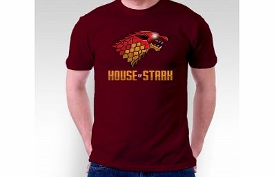 of Thrones House of Stark Burgundy T-Shirt