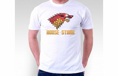 of Thrones House of Stark White T-Shirt