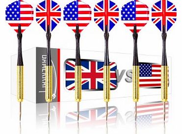 GAMEKRAFT  6 Pack Darts Set UK 