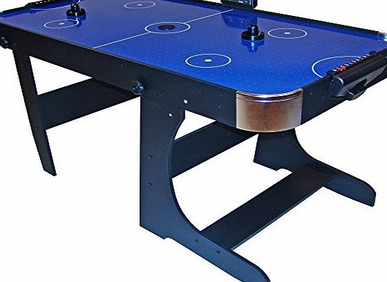 5 FT Blue L Foot Foldable Air Hockey Table