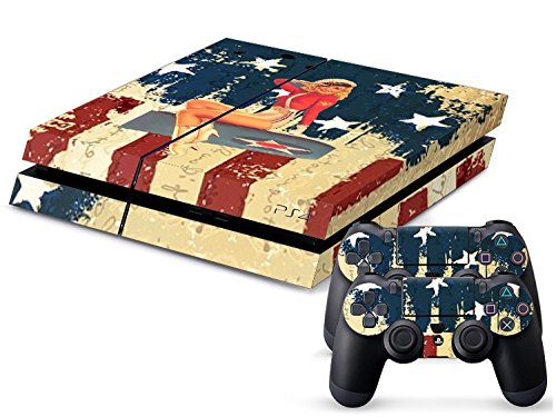 Gaminger PlayStation 4 Skin Set for console   2 controllers - US Bomber