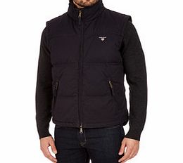 Navy cotton quilted gilet