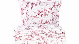 Tree of Life red cotton double duvet