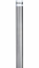 GARDEN ACCESSORIES Satin Silver LED Tall Outdoor