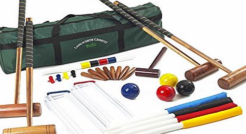 Garden Games Longworth Full Sized Adult Croquet Set in a Canvas Storage Bag