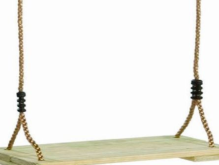 Garden Games Pine Wooden Swing Seat with Nylon Ropes