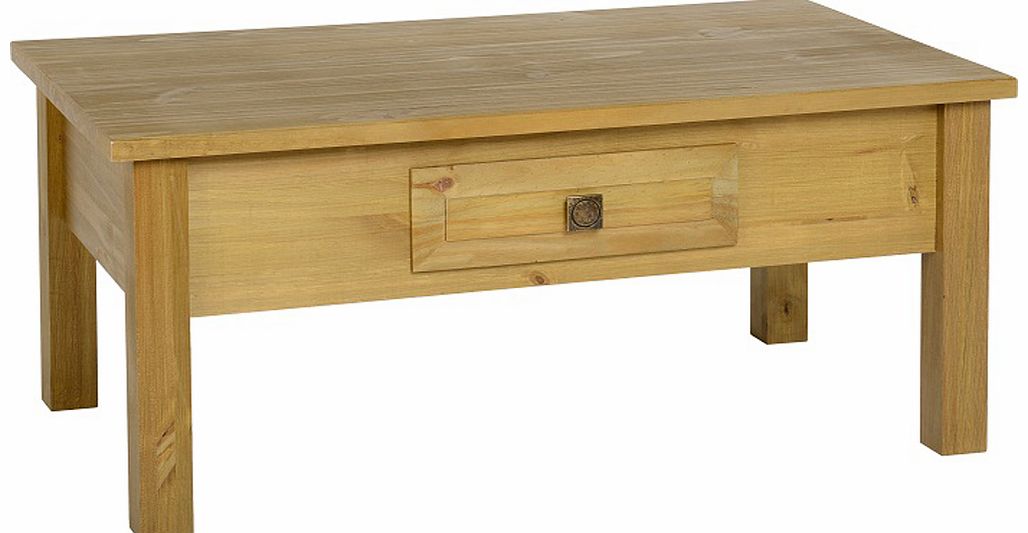 Gardens and Homes Direct Ecuador Pine Coffee Table in Oak Style Finish