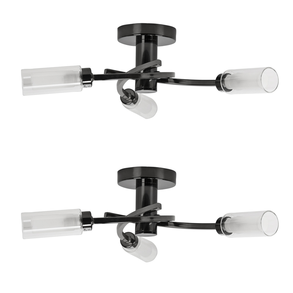 Gardens and Homes Direct Pair of Claudia Three Way Ceiling Lights in